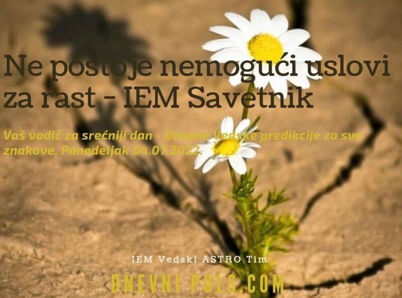 Ne postoje nemogući uslovi za rast - IEM Savetnik (Ponedeljak, 04.07.2022.)