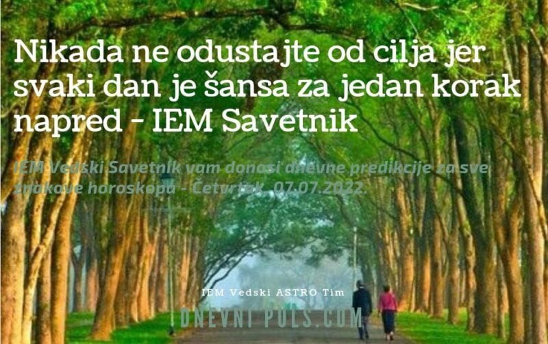 Nikada ne odustajte od cilja jer svaki dan je šansa za jedan korak napred