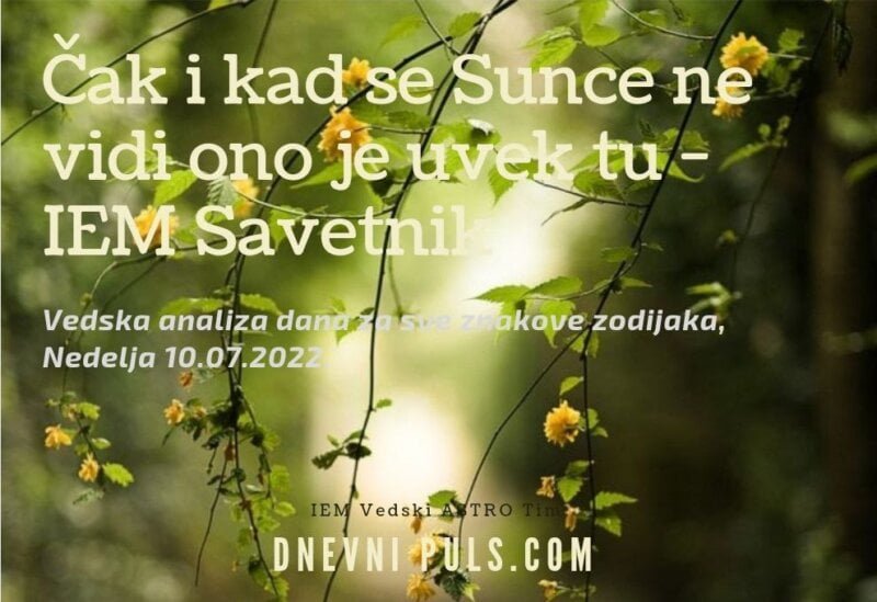 Čak i kada se Sunce ne vidi ono je uvek tu - IME Savetnik