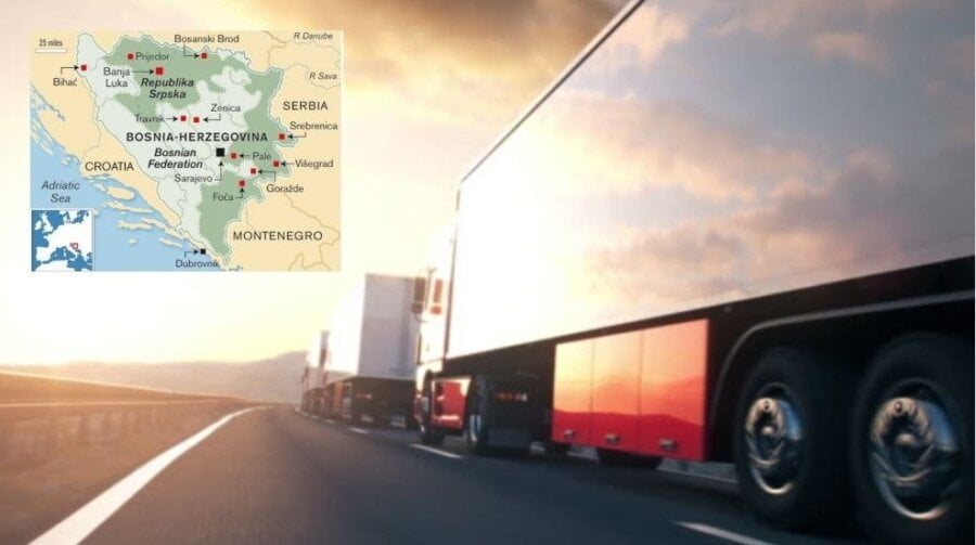 Parkirali svoje kamione! Bojkot prevoznika u R. Srpskoj zbog visokih cena goriva