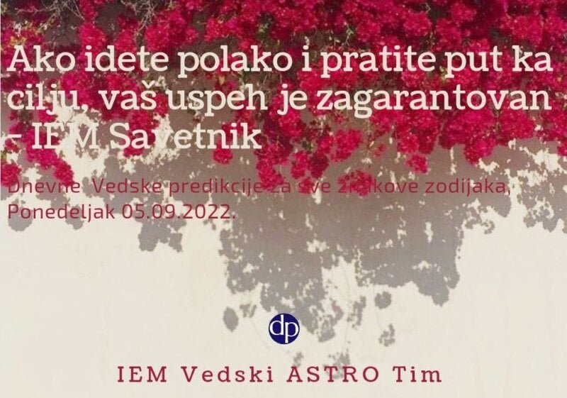 Ako idete polako i pratite put ka cilju, vaš uspeh je zagarantovan