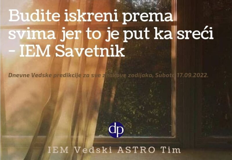 Budite iskreni prema svima jer to je put ka sreći