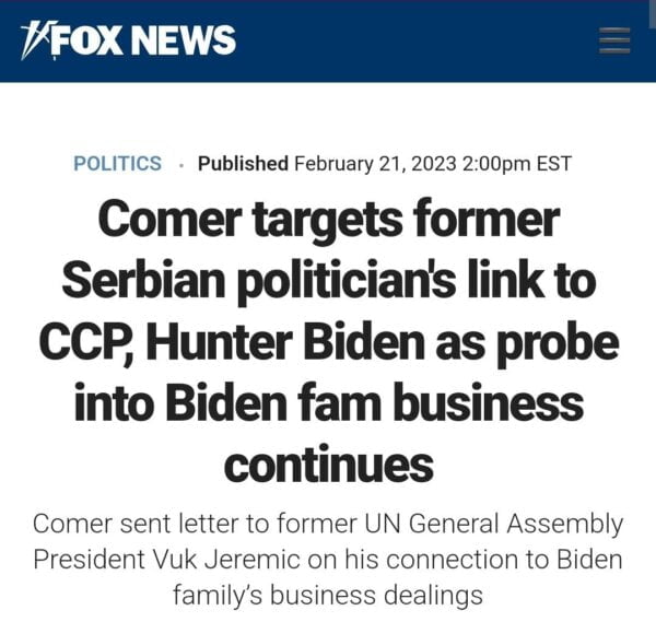 Američki mediji - Vuk Jeremić označen kao ključni svedok u istrazi Hantera Bajdena