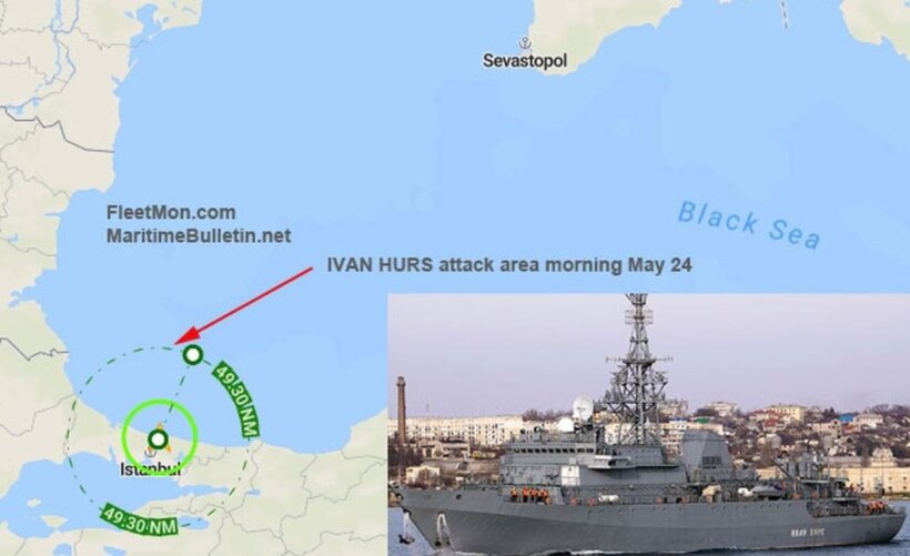 Ivan Hurs - Brod Crnomorske flote odbio napad ukrajinskih dronova