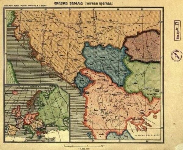 Pogledajte atlas srpskih zemalja iz 1911