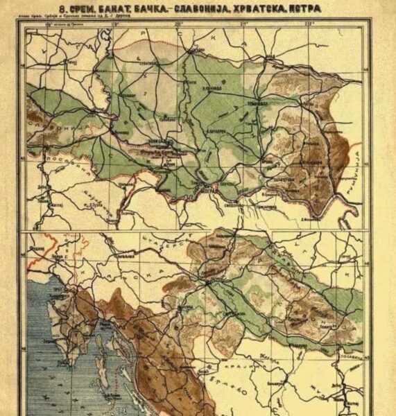 Pogledajte atlas srpskih zemalja iz 1911 - Srbija do Peloponeza